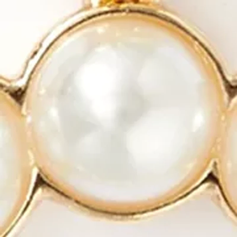 Pearl Pave Orbital Earrings