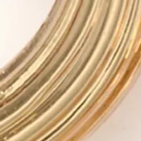 Circle Linked Textured Drop Earrings