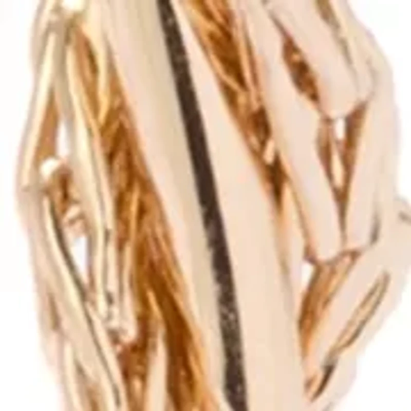 Twisted C Hoop Earrings