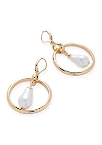 Orbital Pearl Drop Earrings 