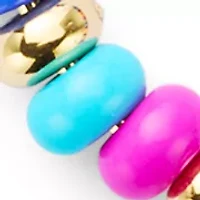 Multi Seed Bead Hoop Earrings 