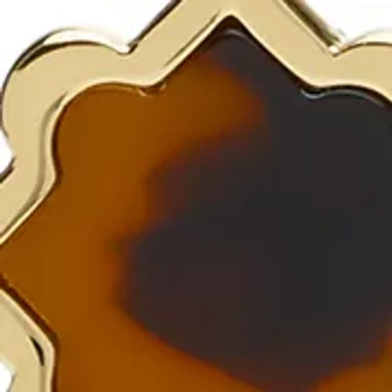 Gold Tone Tortoise Multi Row Necklace