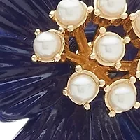 Gold Tone Flower Collar Necklace
