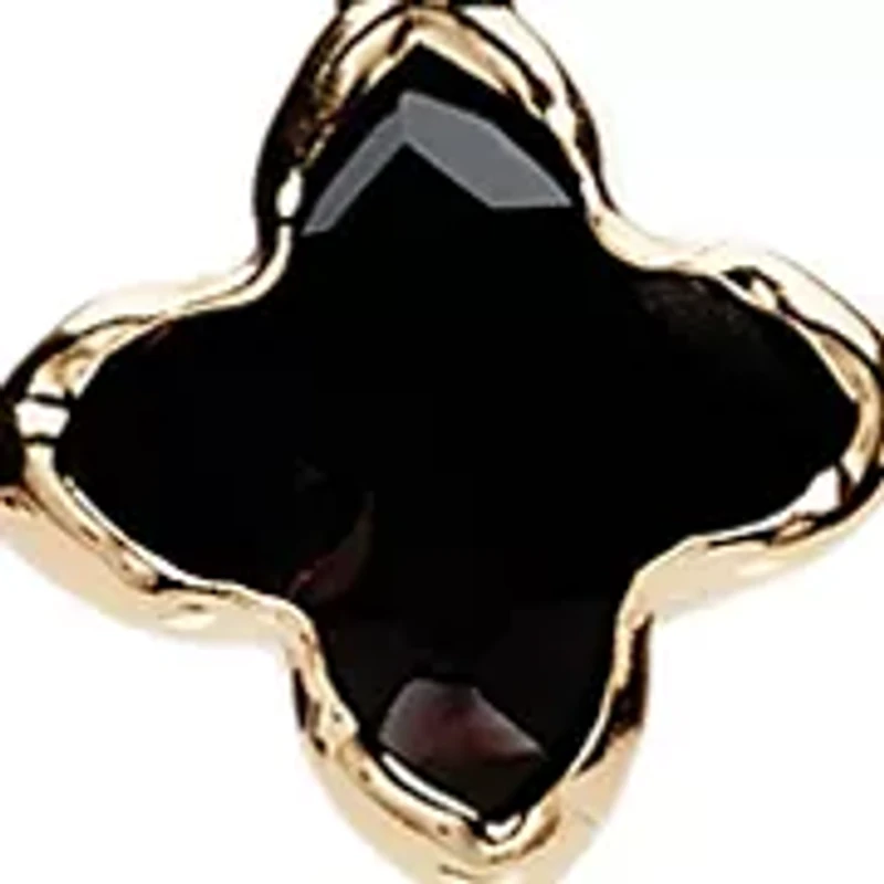 Gold Tone 16" Quatrefoil Multi Row Necklace