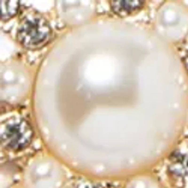 Gold Tone Starburst Long Strand Necklace