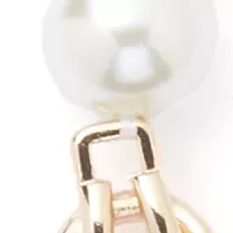 Gold Tone Pearl Twist Collar Necklace