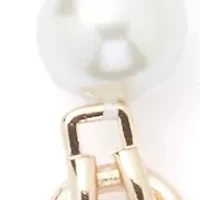 Gold Tone Pearl Twist Collar Necklace