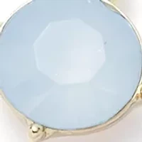 Gold Tone Milky Multirow Necklace