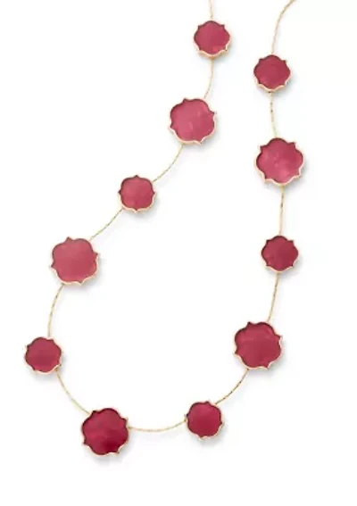 Quatrefoil Motif Collar Necklace