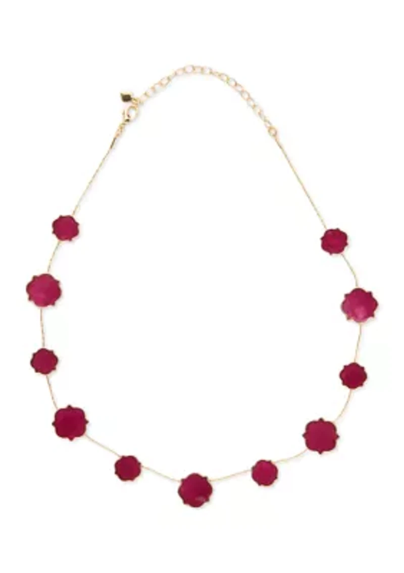 Quatrefoil Motif Collar Necklace