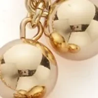 Gold Tone Shaky Bead Collar Necklace