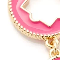 Gold Tone 42" Enamel Quatrafoil Strand Necklace