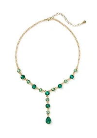 Stone Drop Y Necklace