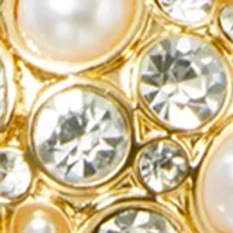 Pearl Cluster Multi-row Pendant Necklace