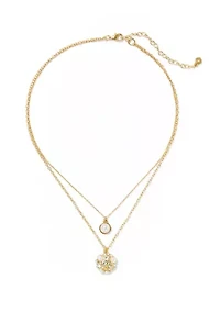 Pearl Cluster Multi-row Pendant Necklace