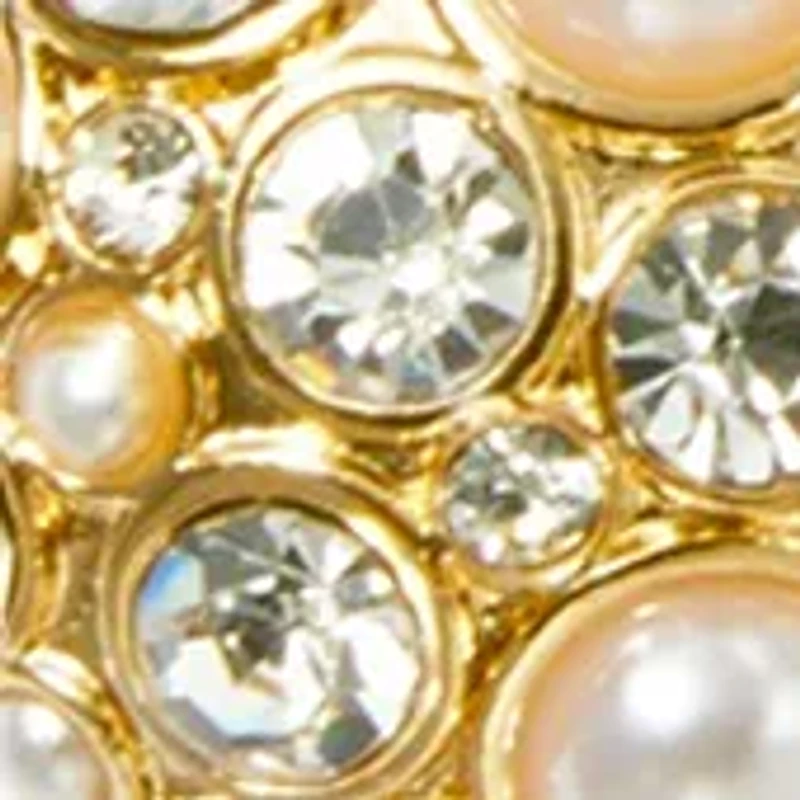  Pearl Stone Cluster Frontal Necklace