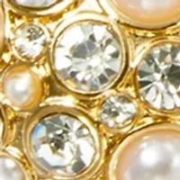  Pearl Stone Cluster Frontal Necklace