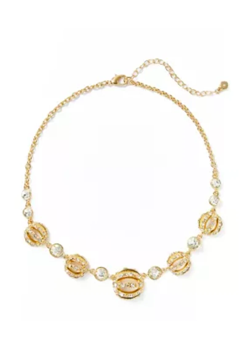 Crystal Ball Frontal Necklace