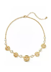 Crystal Ball Frontal Necklace