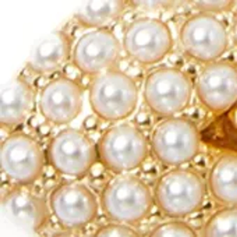 Pearl Heart Bow Charm Multi-row Necklace