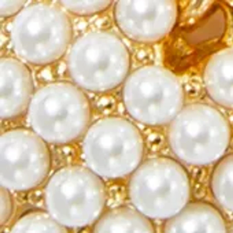 Heart Pearl Charm Frontal Necklace