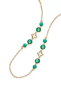 Crystal Long Station Necklace