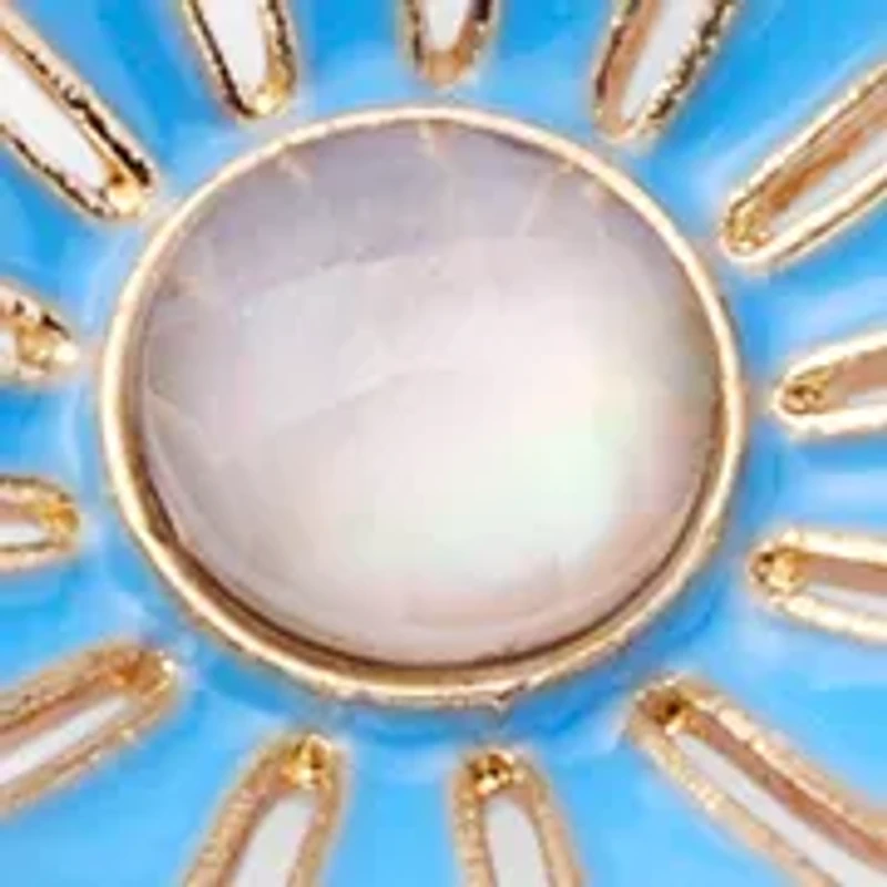 Multi Row Flower Pendant Necklace