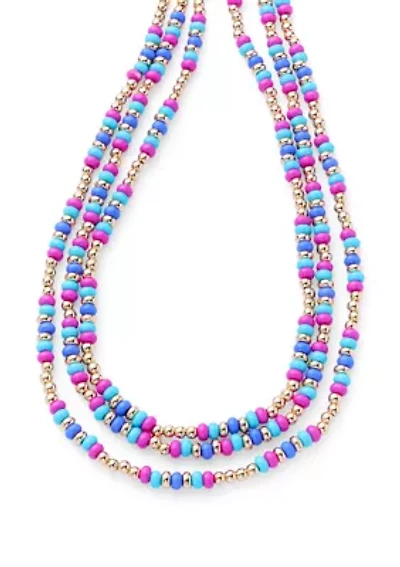 Multi Row Beaded Necklace