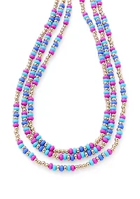 Multi Row Beaded Necklace 