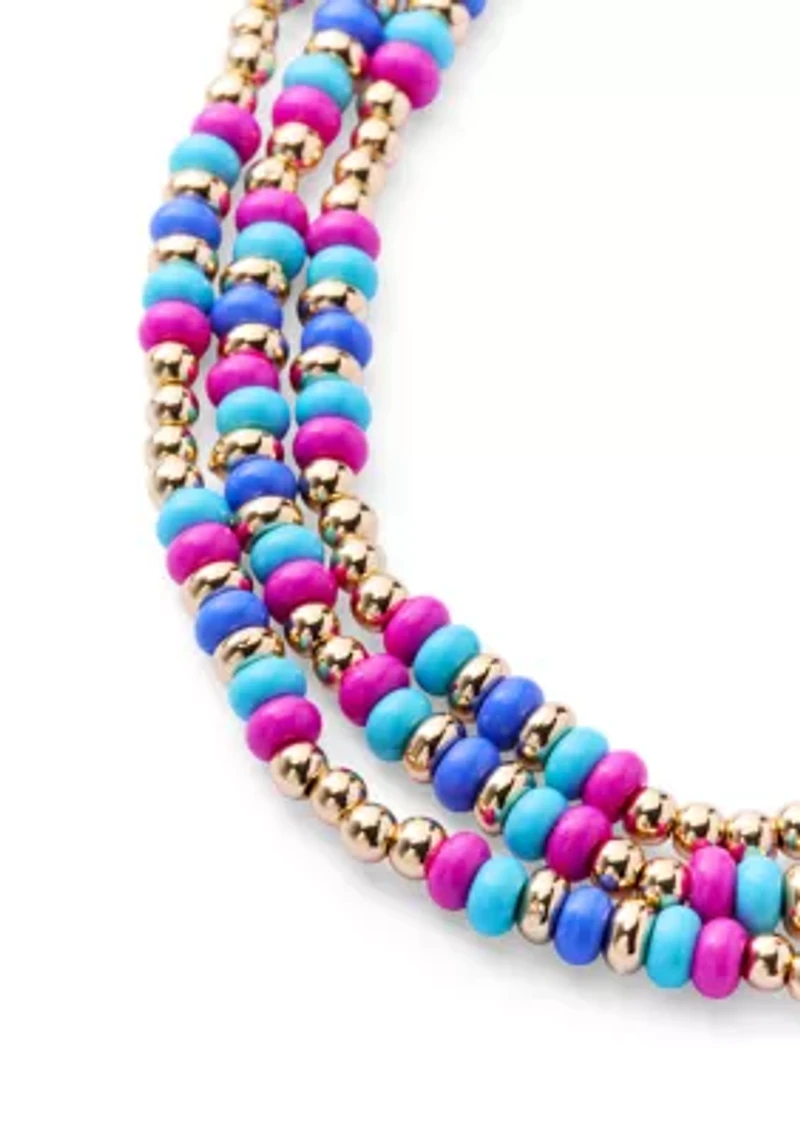 Multi Row Beaded Necklace 