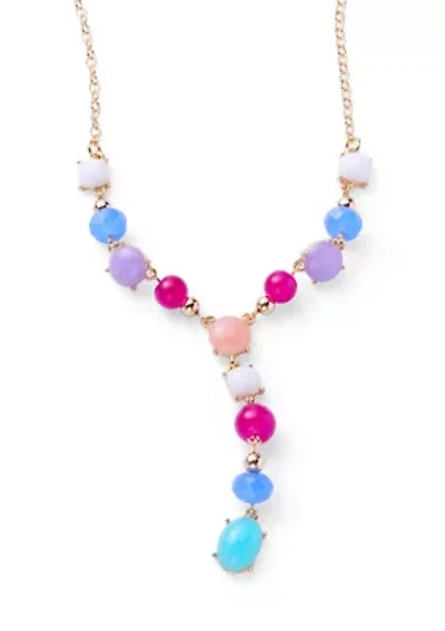 Multi Stone Y-Necklace