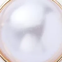 Oval Link Pearl Crystal Pavé Collar Necklace