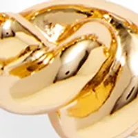 Knotted Collar Gold Tone Necklace