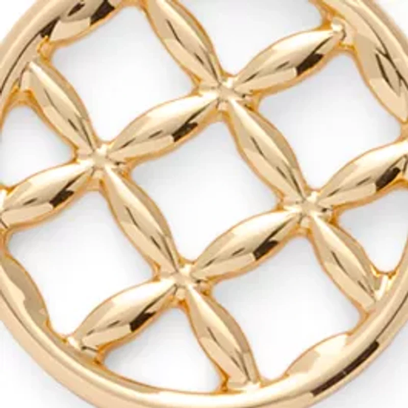 Multirow Gold Tone Pendant Necklace
