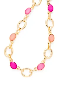 Stone Link Collar Necklace