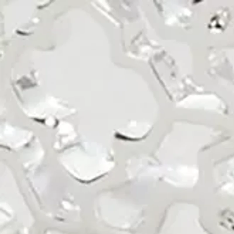 Silver Tone Openwork Metal Stretch Bracelet