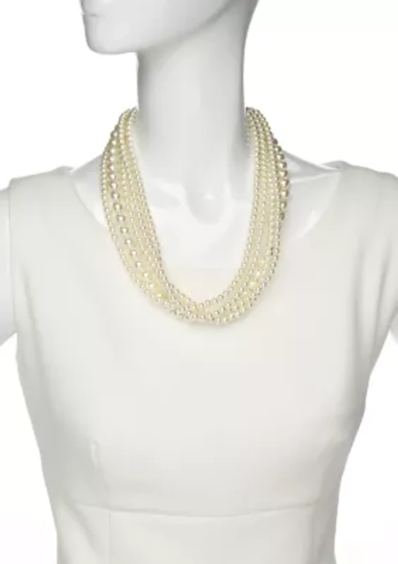 Multi Strand Pearl Necklace
