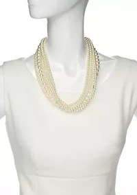 Multi Strand Pearl Necklace