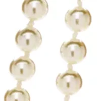 72 Inch White Pearl Necklace 