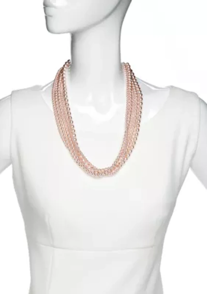 Multi Strand Pearl Necklace