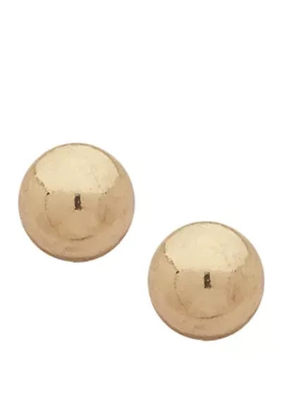 Round Stud Earrings