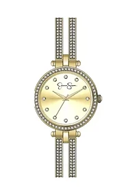 Crystal Double Arm Adjustable Bangle Watch