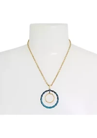 Patina Orbital Pendant Necklace