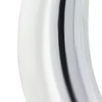 Sterling Silver Graduated Polished Click Top Hoop Earrings