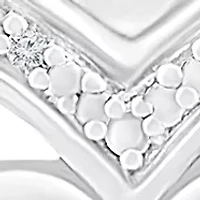  1/10 ct. t.w. Diamond  Sterling Silver Heart Pendant Necklace 