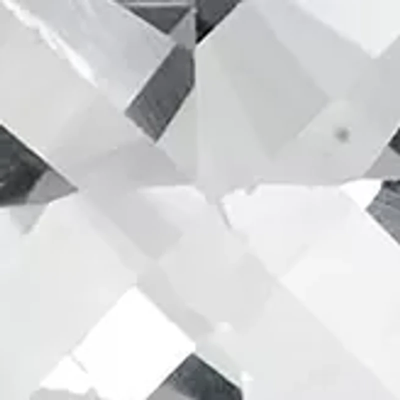 Lab Created White Cubic Zirconia 8mm Square Stud Earrings in Sterling Silver