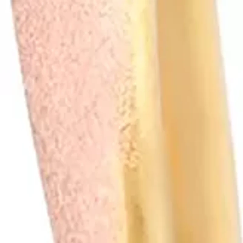 Twisted 35x3mm Hoop Earrings in 18kt Rose and Gold Plated Sterling Silver