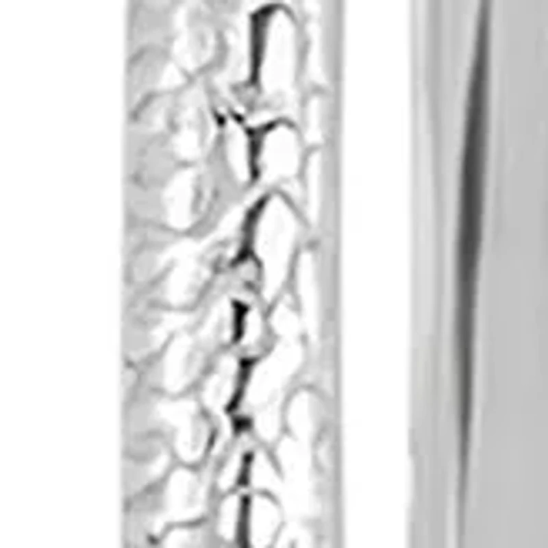 Lab Created 2 Pair Hoops and White Cubic Zirconia Stud Earring Set in Sterling Silver