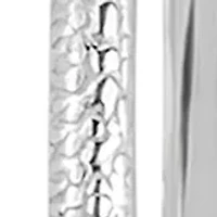 Lab Created 2 Pair Hoops and White Cubic Zirconia Stud Earring Set in Sterling Silver