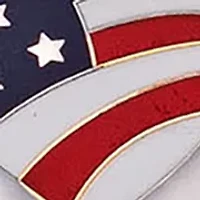 Sterling Silver "We Are In This Together" Flag Round Charm Bangle